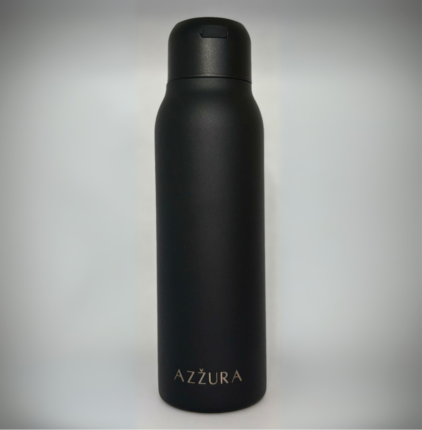 Black UV-C Sterilisation Water Bottle 600ml